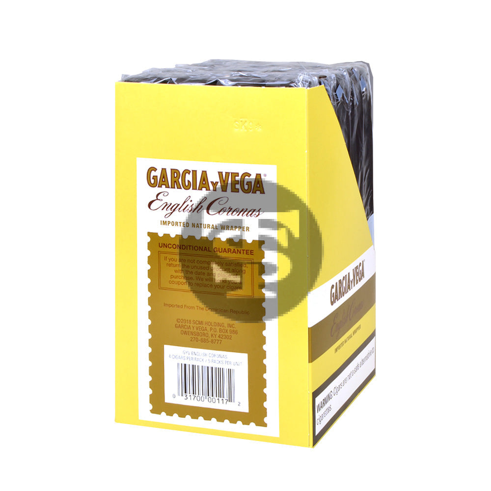 Garcia Y Vega English Corona Cigarillos 4 Packs of 5 – Tobacco Stock