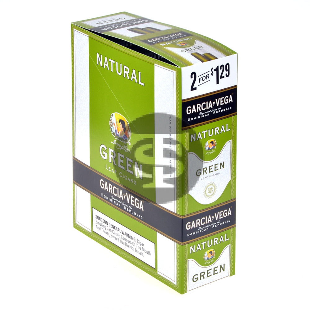 Garcia Y Vega Foil Fresh Cigarillos 1.29 Green 15 Pouches of 2 1
