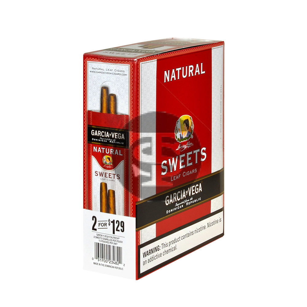 Garcia Y Vega Foil Fresh Cigarillos 1.29 Sweet 15 Pouches of 2 – Tobacco  Stock
