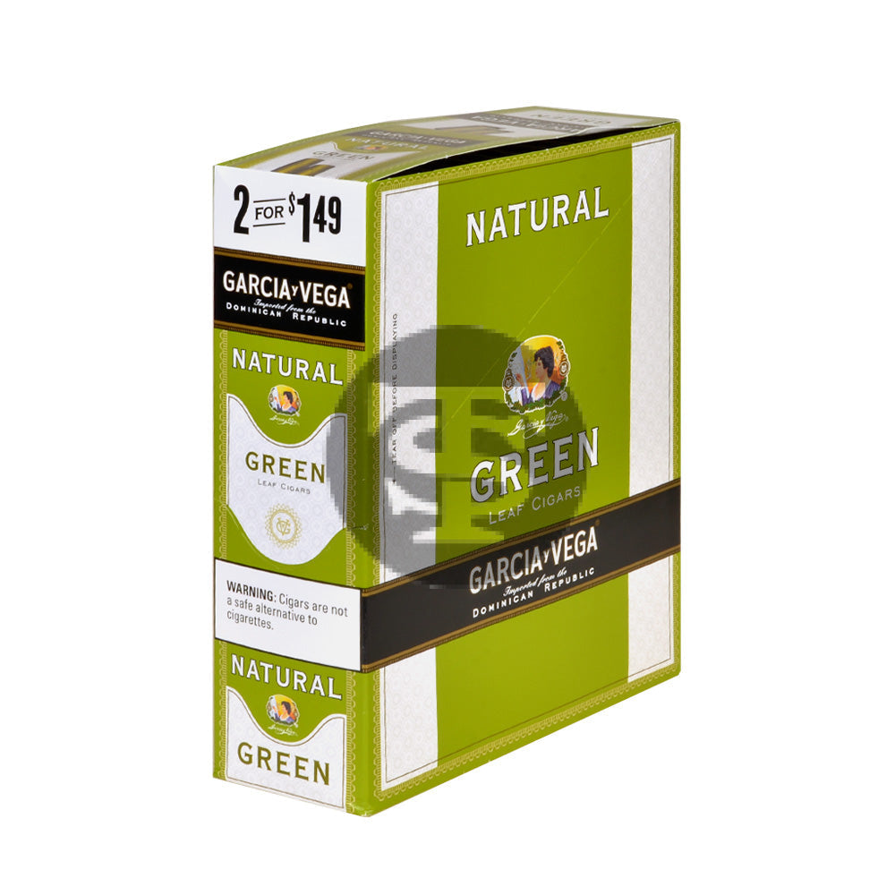 Garcia Y Vega Foil Fresh Cigarillos 1.49 Green 15 Pouches of 2