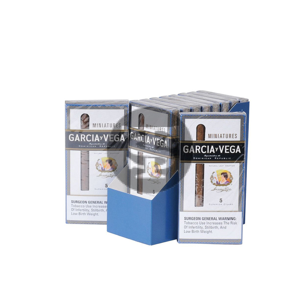 Garcia Y Vega Miniatures Cigarillos 10 Packs of 5 1
