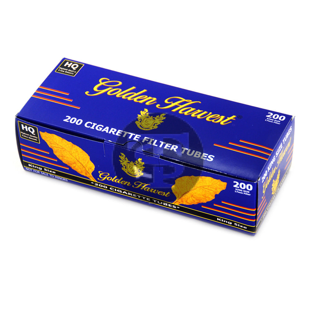 Golden Harvest Filter Tubes King Size Light 5 Cartons of 200 1