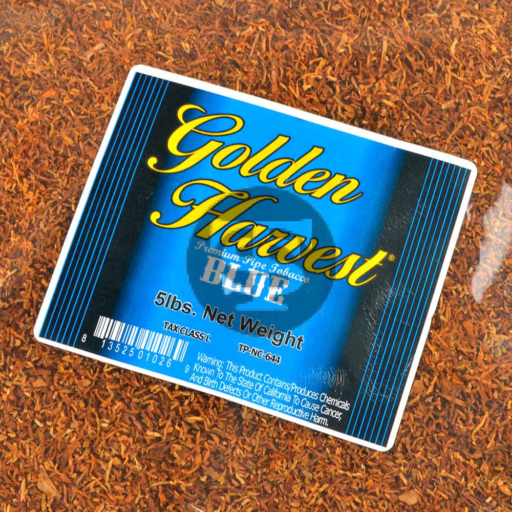 golden harvest blue tobacco Golden Harvest Mild Blend Pipe Tobacco 5 Lb. Bag – Tobacco Stock