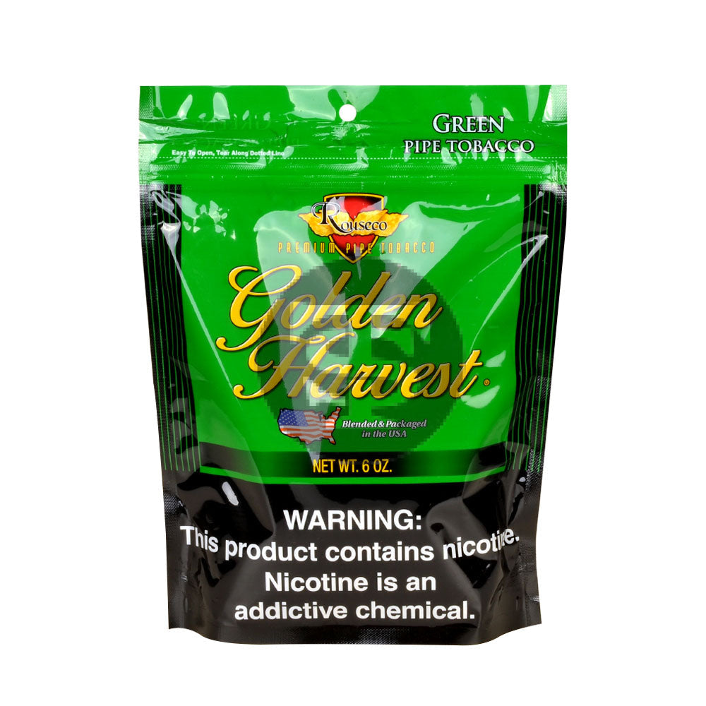 Golden Harvest Mint Blend Pipe Tobacco 6 oz. Bag – Tobacco Stock