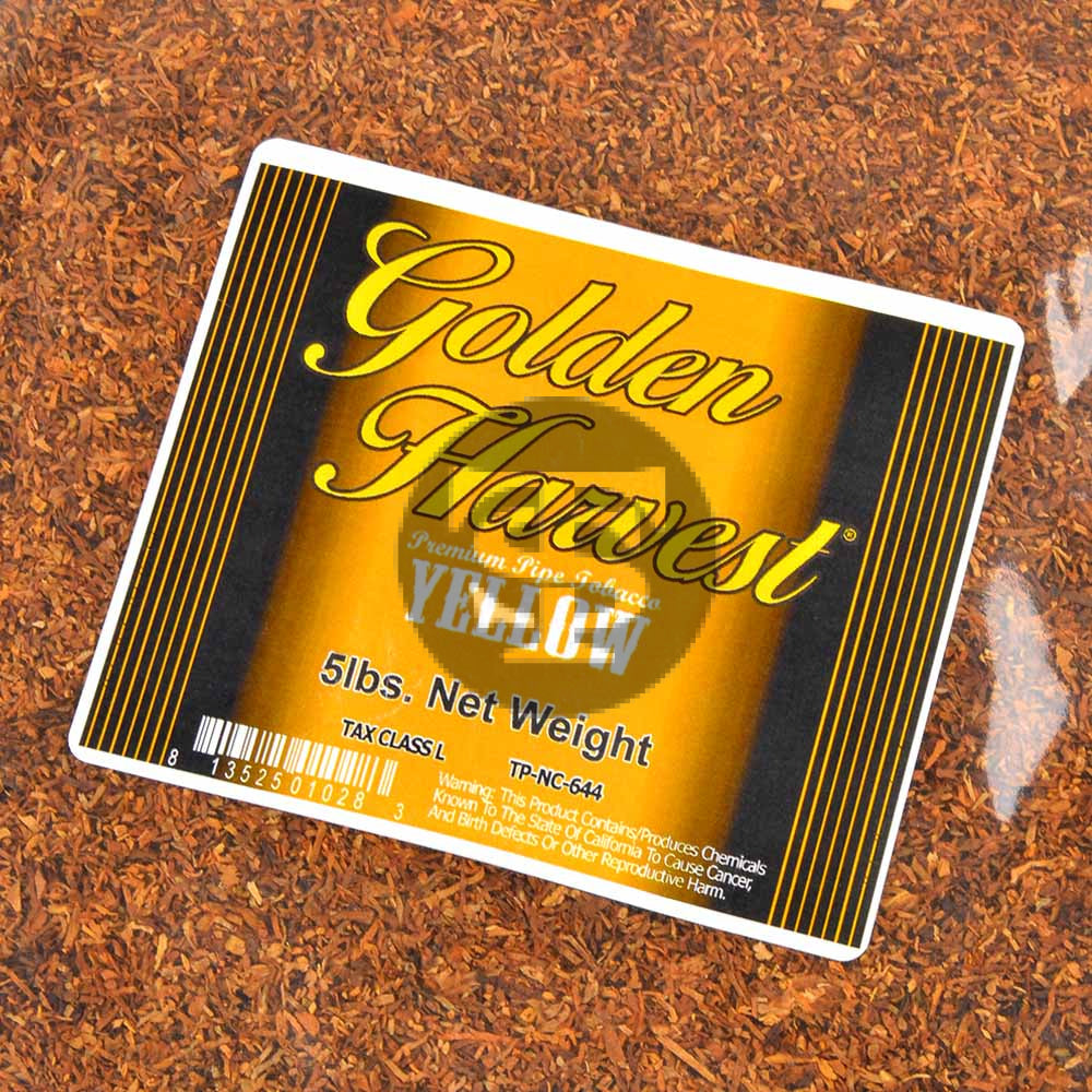Golden Harvest Natural Blend Pipe Tobacco 5 Lb. Bag – Tobacco Stock