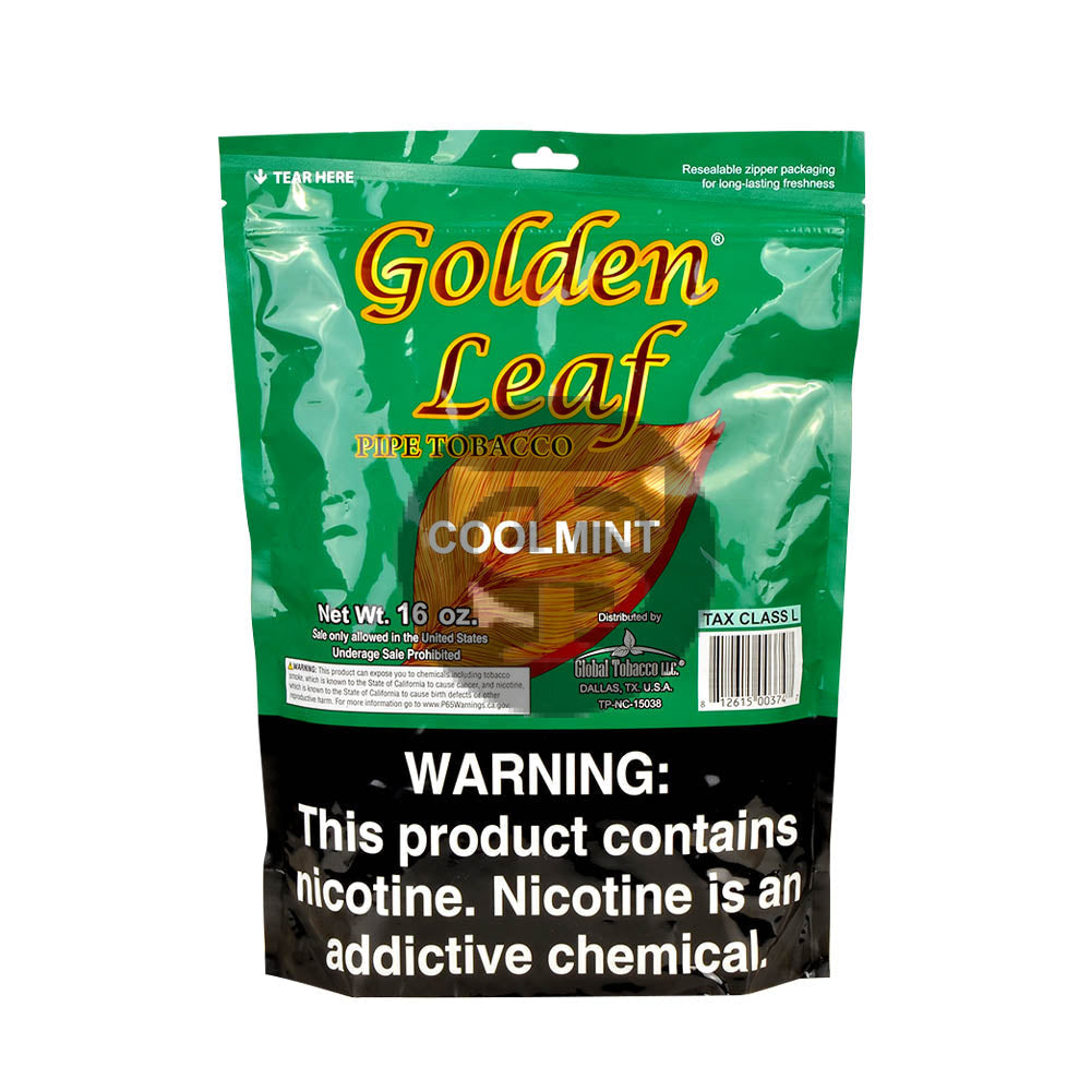 Golden Leaf Cool Mint Pipe Tobacco 16 oz. Bag – Tobacco Stock