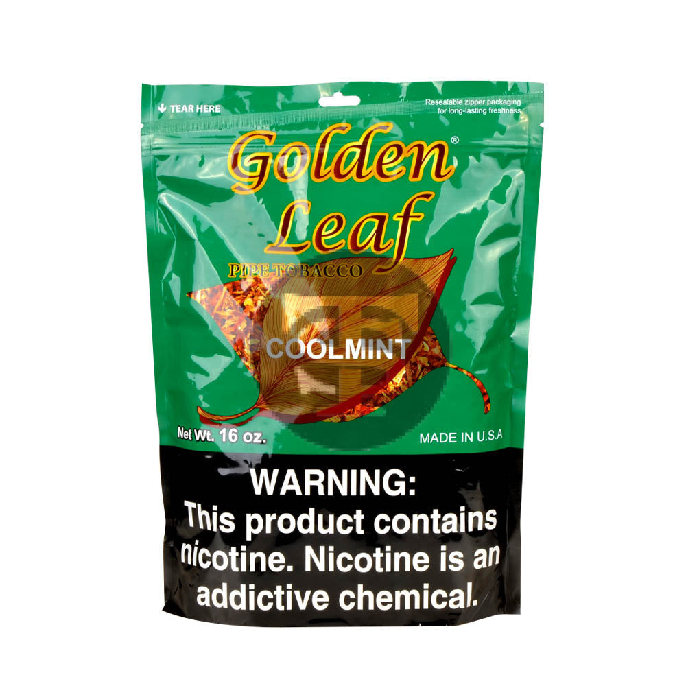 Golden Leaf Cool Mint Pipe Tobacco 16 oz. Bag – Tobacco Stock