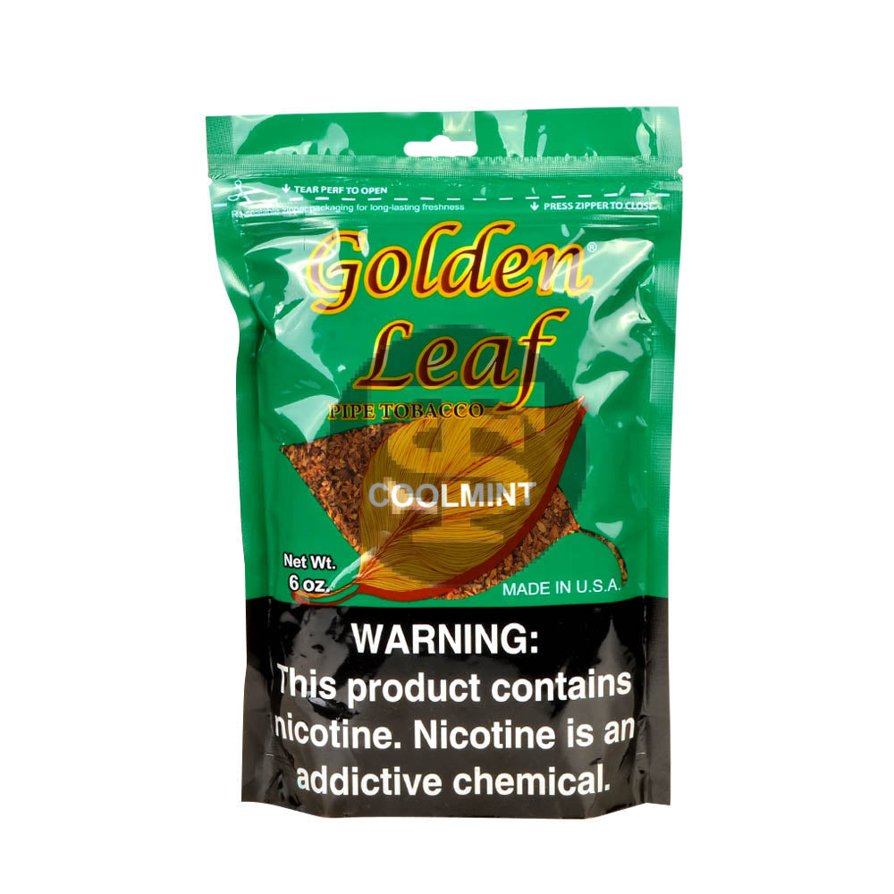 Golden Leaf Cool Mint Pipe Tobacco 6 oz. Bag – Tobacco Stock