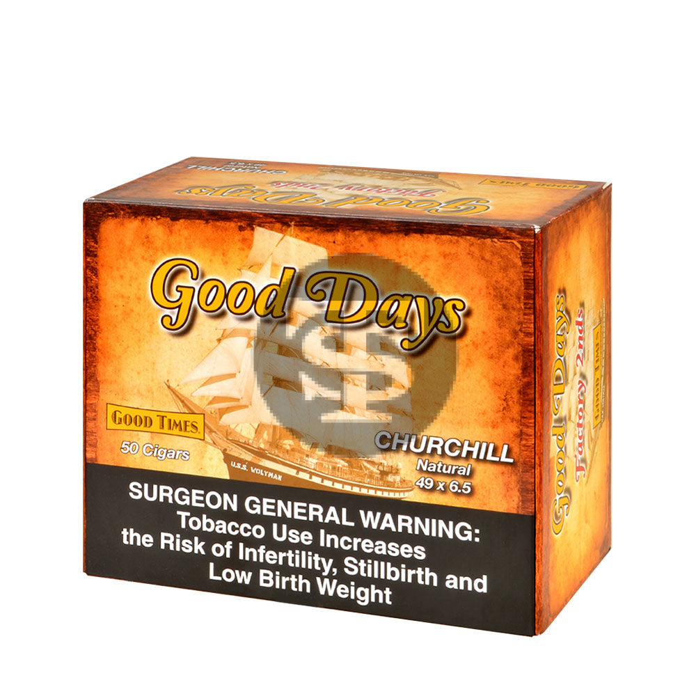 Good Days Factory Rejects Churchill Cigars Box of 50 – Tobacco Stock
