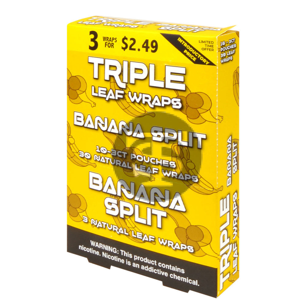 Good Time Triple Leaf Banana Split Wraps 3x$2.49 – Tobacco Stock
