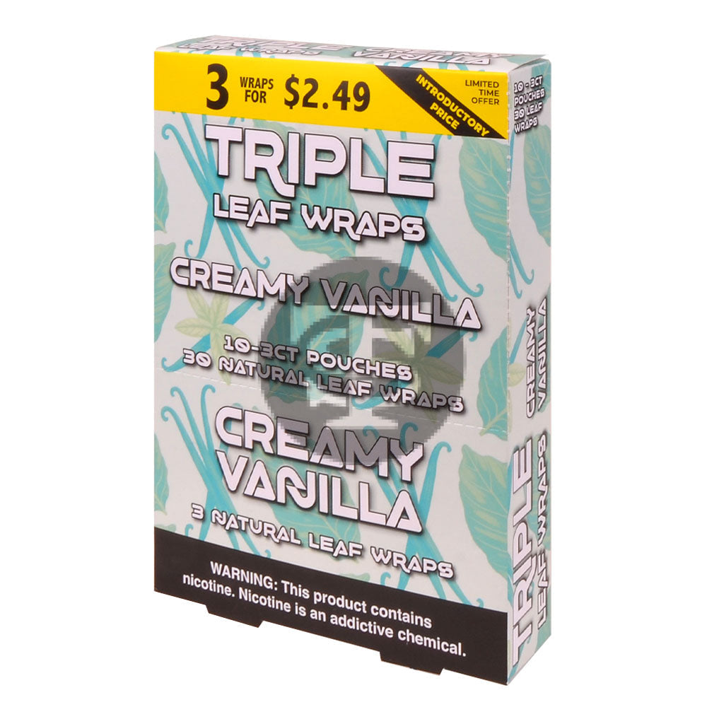 Good Time Triple Leaf Creamy Vanilla Wraps 3x$2.49