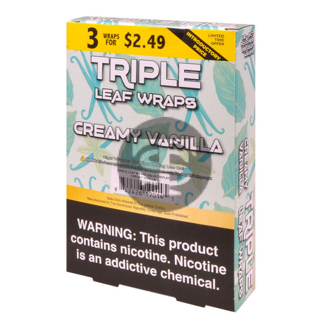 Good Time Triple Leaf Creamy Vanilla Wraps 3x$2.49