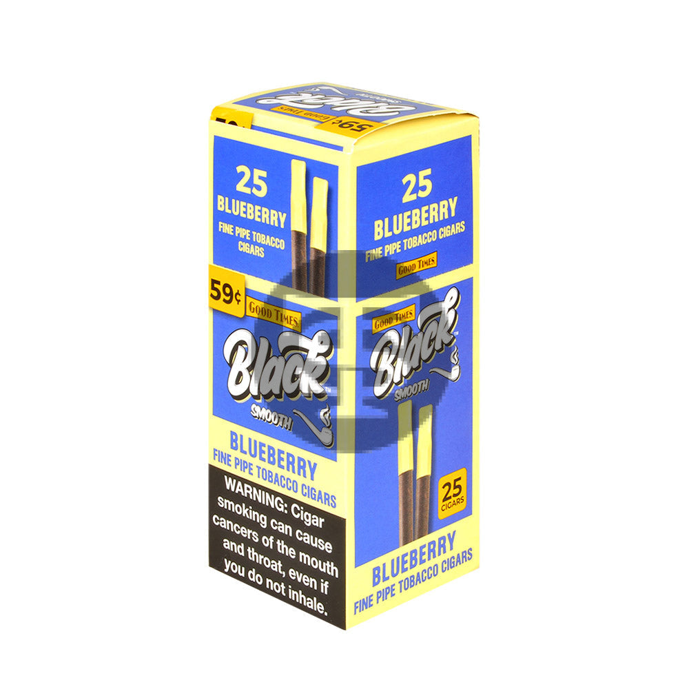 Good Times Black & Smooth Cigars 59 Cents Box of 25 Blueberry 1