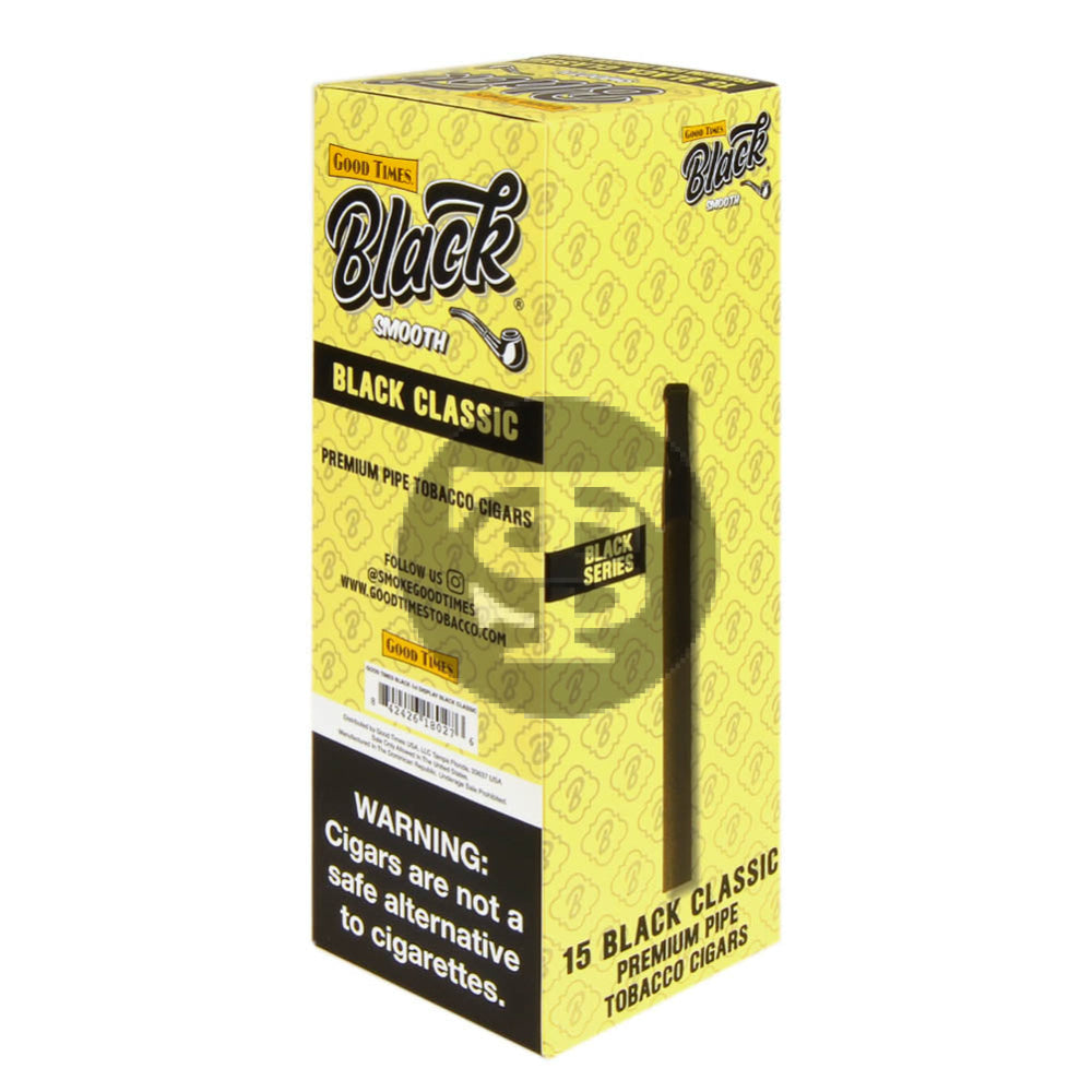 Good Times Black Smooth Black Classic Cigarillos 15ct