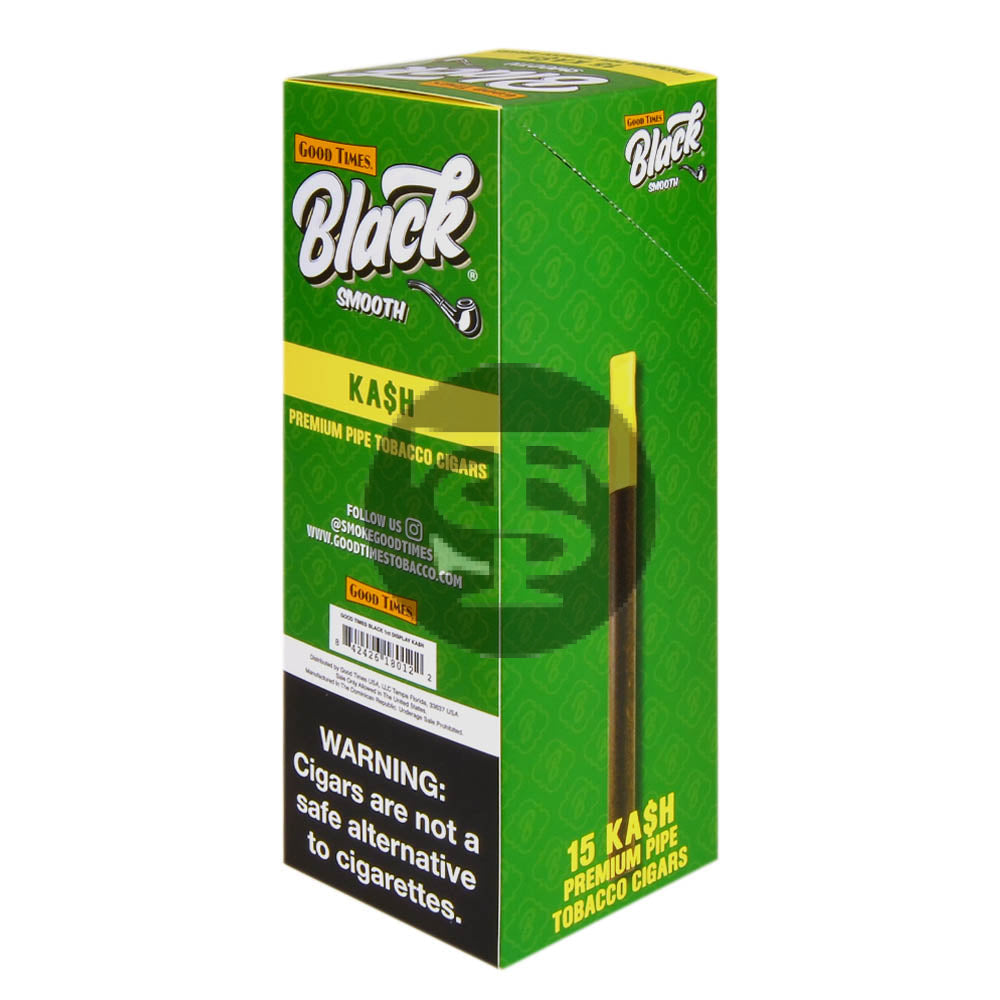 Good Times Black Smooth Ka$h Cigarillos 15ct