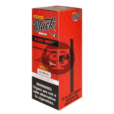 Good Times Black Smooth Black Sweet Cigarillos 15ct