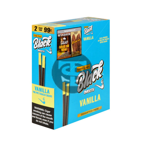 Good Times Black & Smooth Tipped Cigarillos 2/99 Cents 15 Pouches of 2 Vanilla
