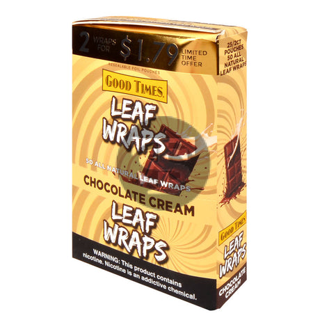 Good Times Chocolate Cream Leaf Wraps 2x$1.79