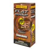 Good Times Chocolate Flat Wraps Pre Priced 25 Pouches of 2
