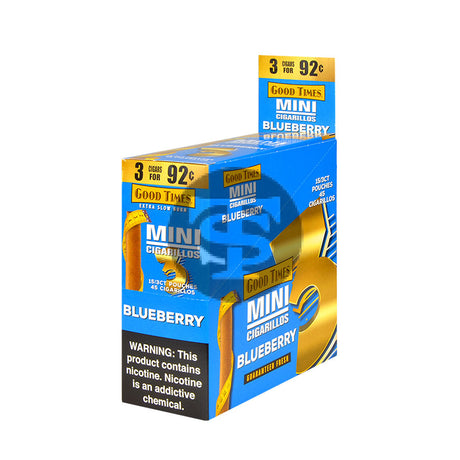 Good Times Cigarillos 3 For 92 Cents 15 Packs of 3 Blueberry