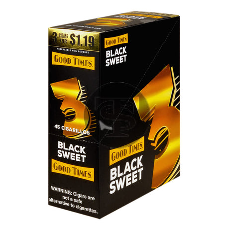 Good Times Cigarillos Black Sweet 45ct $1.19
