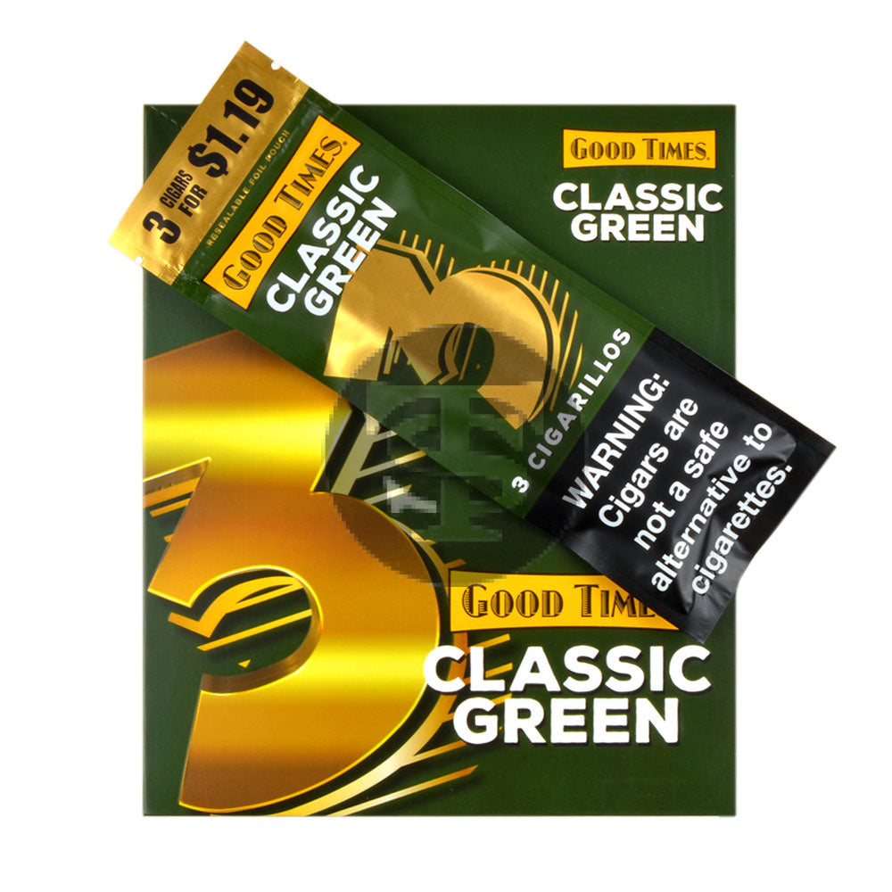 Good Times Cigarillos Classic Green 45ct $1.19