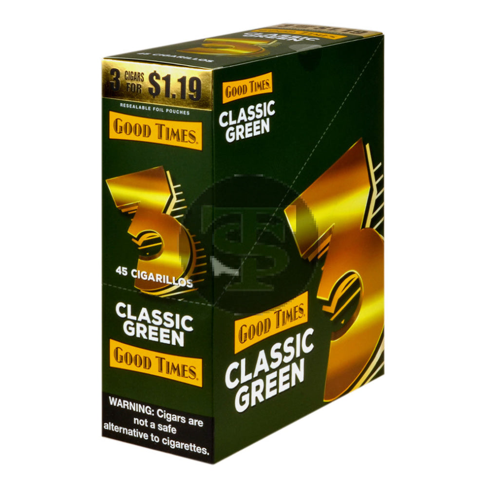Good Times Cigarillos Classic Green 45ct $1.19