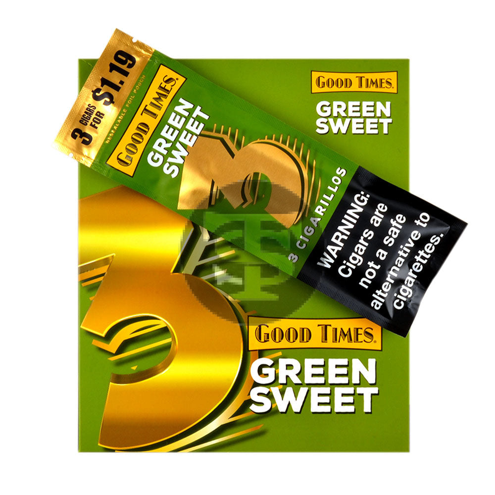 Good Times Cigarillos Green Sweet 45ct $1.19