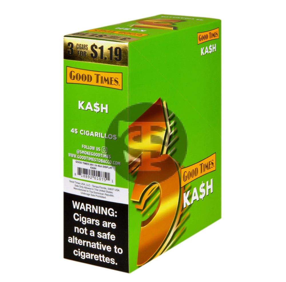 k&a tobacco Good Times Cigarillos Ka$h 45ct, $1.19 – Tobacco Stock