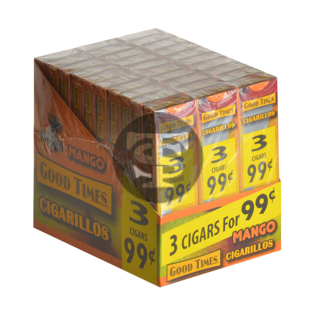 Good Times Cigarillos Mango Pre Priced 30 Packs of 3 1