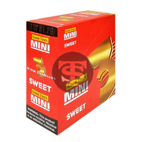 Good Times Cigarillos Sweet Pre Priced $1.29 15 Packs of 3
