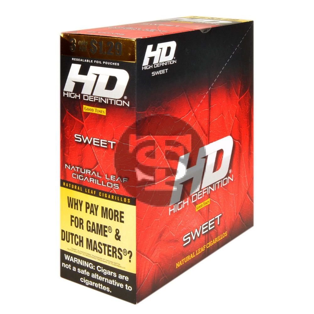 Good Times HD Cigarillos 3 For $1.29 Sweet (RED) 15 Pouches