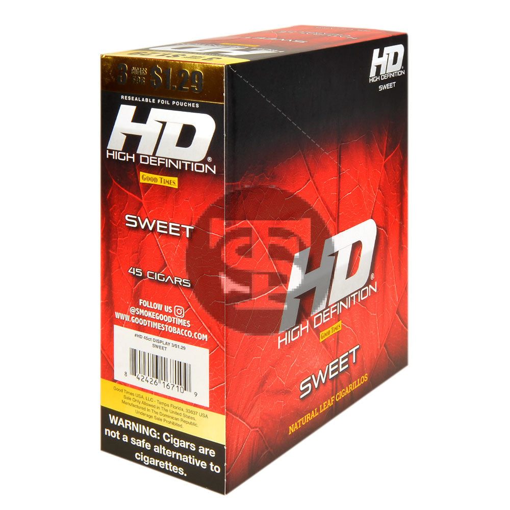 Good Times HD Cigarillos 3 For $1.29 Sweet (RED) 15 Pouches
