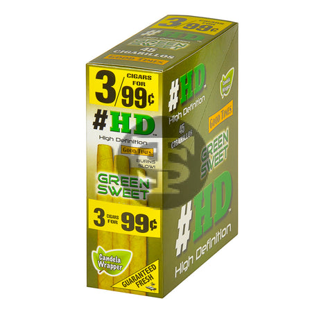 Good Times HD Cigarillos 3 For 99c Green Sweet 15 Pouches 1