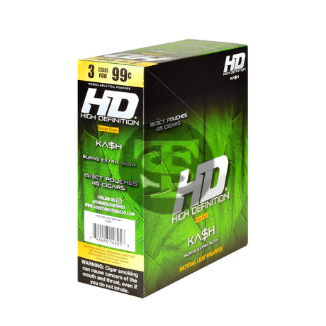 Good Times HD Cigarillos 3 For 99c Kush (Kash) 15 Pouches