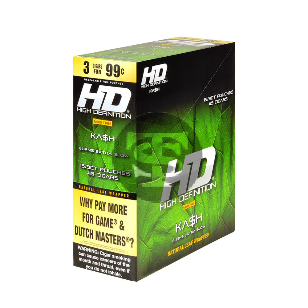 Good Times HD Cigarillos 3 For 99c Kush (Kash) 15 Pouches