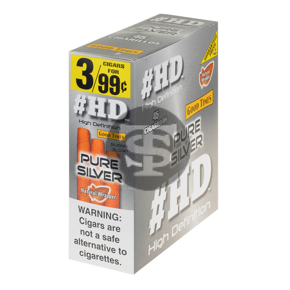 Good Times HD Cigarillos 3 For 99c Silver 15 Pouches 1