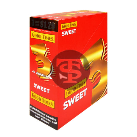 Good Times Mini Cigarillos Sweet Pre Priced $1.29 15 Packs of 3