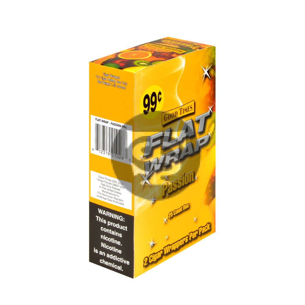 Good Times Passion Flat Wraps Pre Priced 25 Pouches of 2