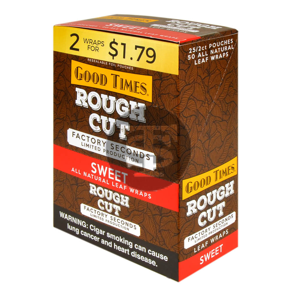 Good Times Rough Cut Sweet Leaf Wraps 25x2ct