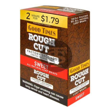 Good Times Rough Cut Sweet Leaf Wraps 25x2ct
