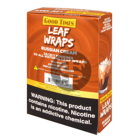 Good Times Russian Cream Leaf Wraps 2x$1.79