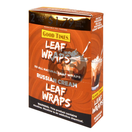 Good Times Russian Cream Leaf Wraps 2x$1.79