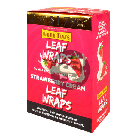 Good Times Strawberry Cream Leaf Wraps 2x$1.79