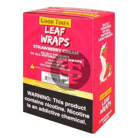 Good Times Strawberry Cream Leaf Wraps 2x$1.79