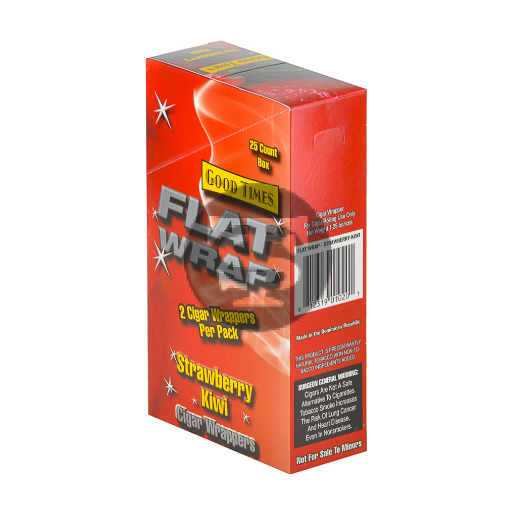 Good Times Strawberry Kiwi Flat Wraps Pre Priced 25 Pouches of 2 2