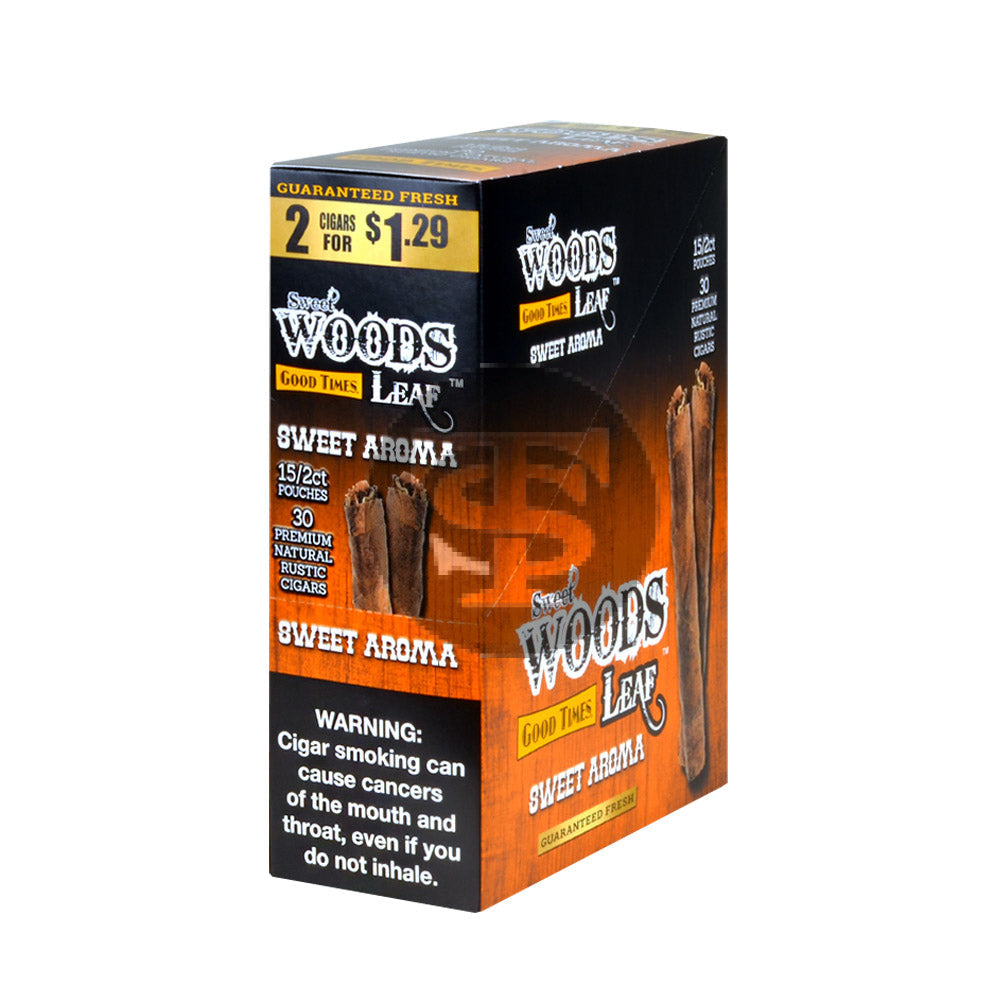 Good Times Sweet Woods 2 For $1.29 Cigarillos 15 Pouches Of 2 Sweet Aroma 1