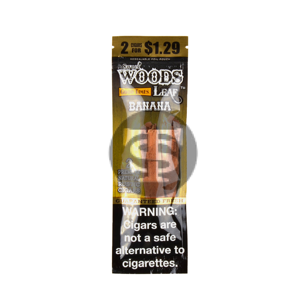 Good Times Sweet Woods 2 For $1.29 Cigarillos 15 Pouches Of 2 Banana 3