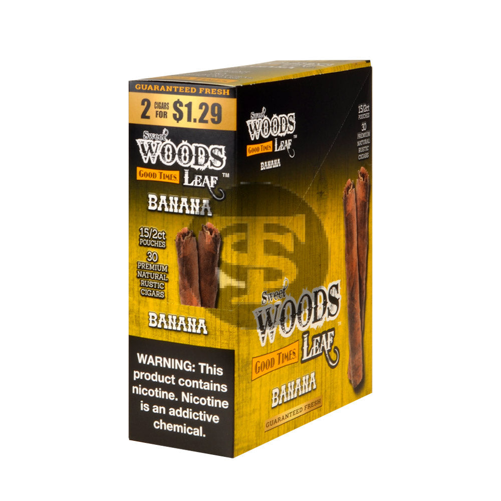 Good Times Sweet Woods 2 For $1.29 Cigarillos 15 Pouches Of 2 Banana 1