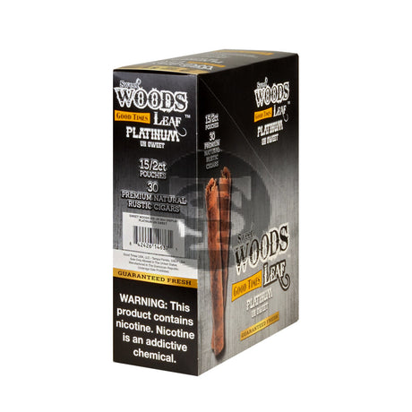 Good Times Sweet Woods 2 For $1.29 Cigarillos 15 Pouches Of 2 Platinum 2